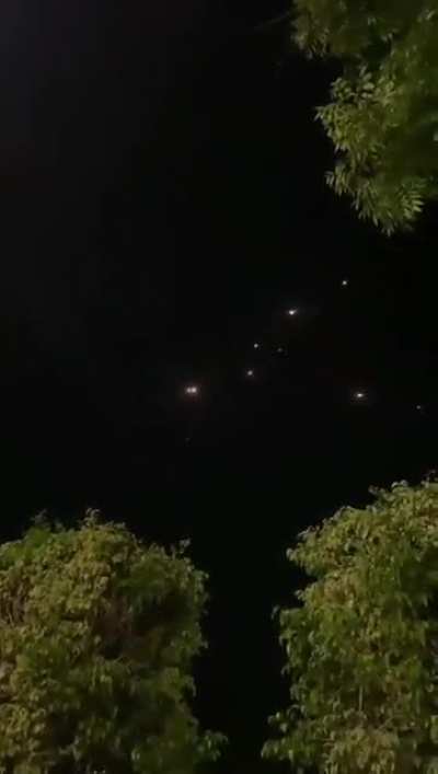 The Israel’s Iron Dome intercepted a barrage of rockets over Tel Aviv and central Israel.