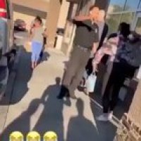 Racist woman vs security guard