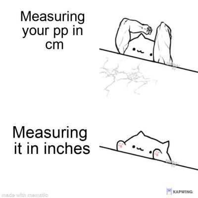 Measuring in cm popular with me