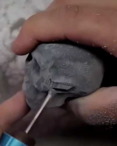 Creative skull art!