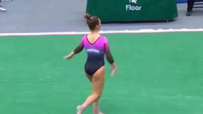 Michigan State’s Sydney Ewing<wbr>💚🤍🤸‍♀<wbr>️