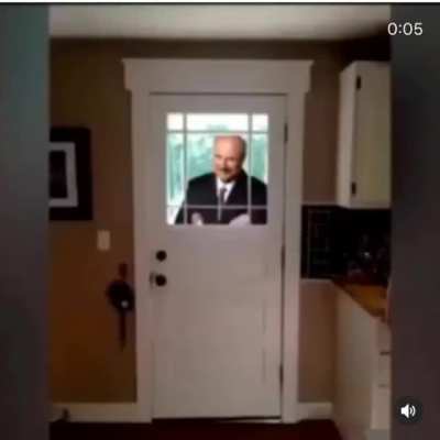 it’s all fun and games until he finally gets in