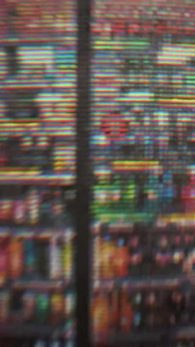Gas Station Fridge II, RGB oil on aluminum panel, 36x48