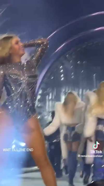 Beyonce teasing and moving her fat black ass on Renaissance tour