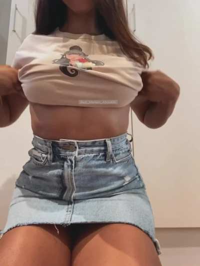 My boobs are extra sensitive today! [flash]