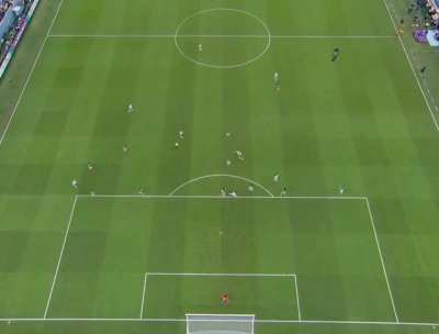 Messi's goal against Mexico from a bird's eye view.