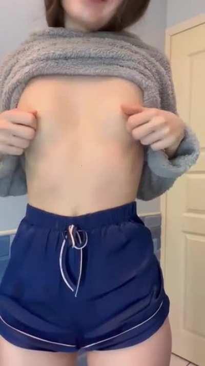 So tiny i don’t even need a bra 🥰 [drop]