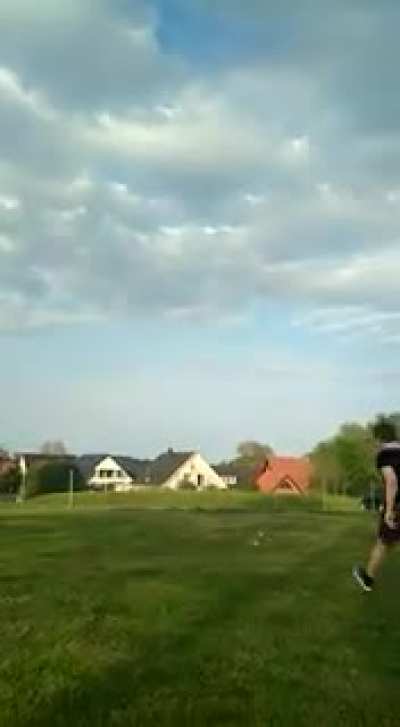 To throw the dog toy as far as possible