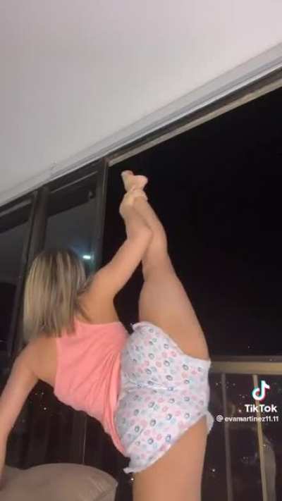 She’s so flexible