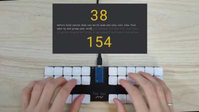 149 wpm on the Uni v2 | stenokeyboards.com
