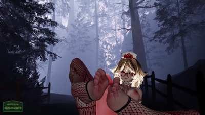 Silent Hill Nurse steps on your sinful body before giving you a footjob [StellaMarisVR]