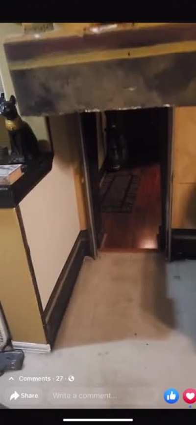 My buddy found this in a AirBNB