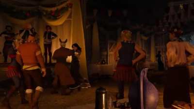 Geralt and Yen dancing at the HOS wedding.