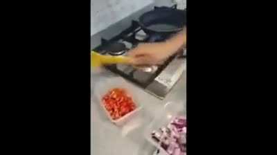 Making some beans.