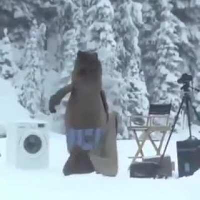 I would be scared shitless if a bear would come up to me like that