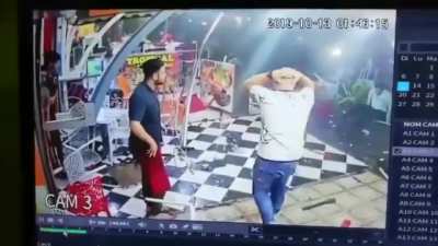 Drunk driver plows through a restaurant