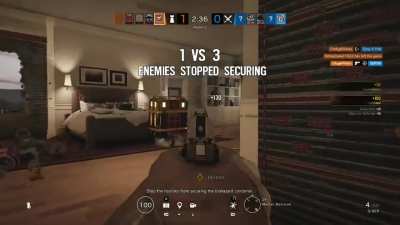 My wife the Kapkan main saving my life during one of the most confusing 1v5 clutches I’ve had!
