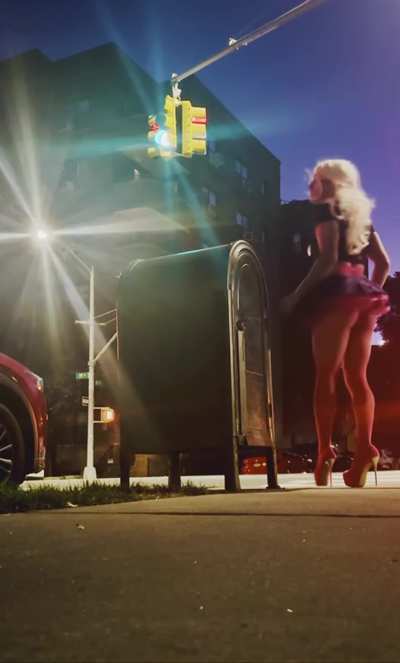 Slutwalk in stilettos after taking raw black dick all night<wbr>💦😵‍💫