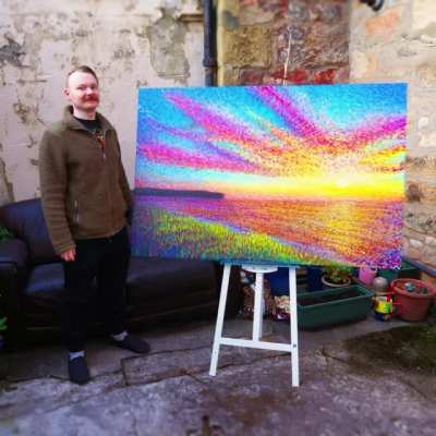 When you trip at your mate's house and he's a painter