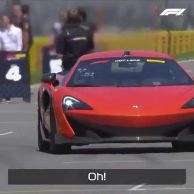 Lando Norris takes Jimmy Butler for a ride