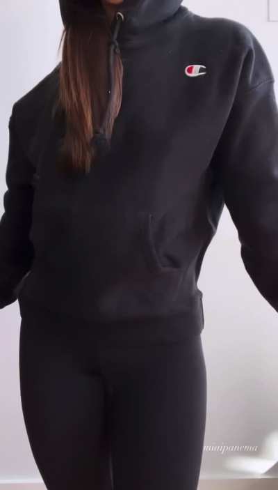 Sweaters keep me warm but so does your cum...