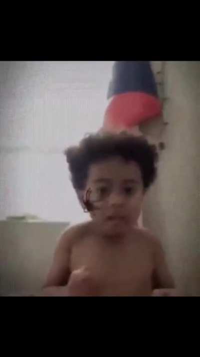 Kid falling for filter