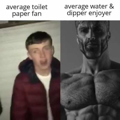 There are two types of people in the toilet:
