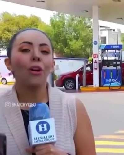 Cameraman got his priorities right