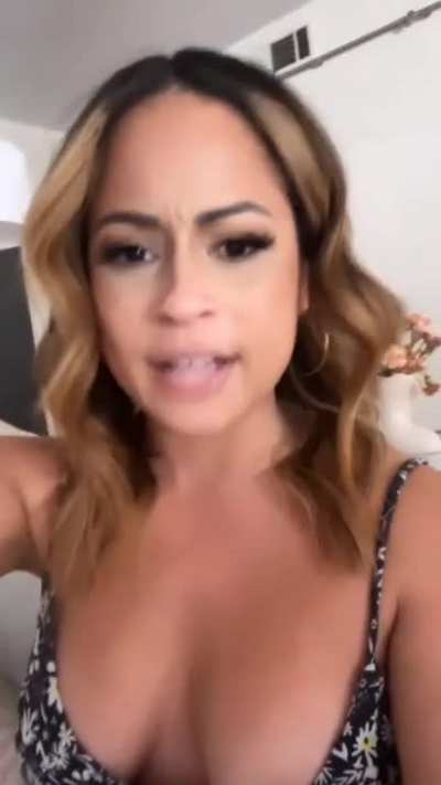 Kayla Braxton Nip Slip from deleted Instagram story