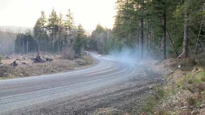 Something something social distancing. 3rd gear downhill death drift