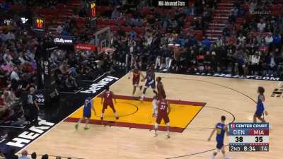 [Highlight] Nuggets rookie Bones Hyland shows some DEEP range going 5/6 from 3PT against Miami Heat