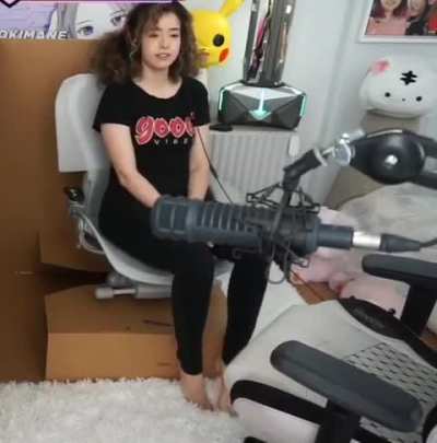 Pokimane chair assembly stream - 2021