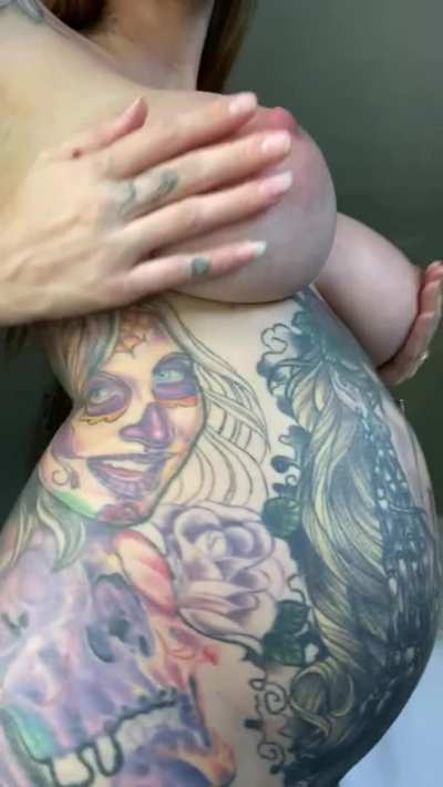 They’re so heavy and ready for your dick to slide in between 😚
