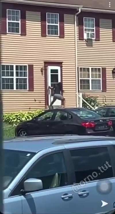 I now understand why a man was running away from her.
