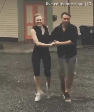 rhythm of the couple dancing