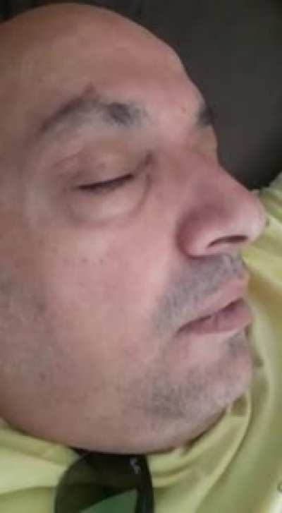 My dad watching two games at the same time