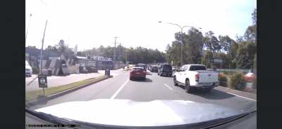 Who’s at fault here, this was posted in a community group and a car turns into a driveway when a car came by the inside lane, curious to see people’s opinions.