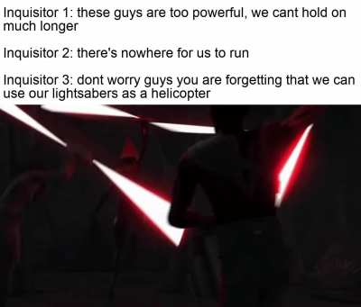 Ok yeah but Rebels is a great show, I liked it even more than I liked Clone Wars