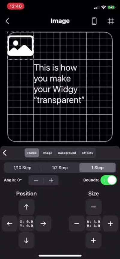I have seen plenty of questions on how to make your Widgy blend in with your home screen or “tran<wbr>spare<wbr>nt”. Here is a quick tutorial on how to do that with the integrated crop tool. Enjoy!