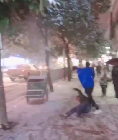 Watch as I take down this tree