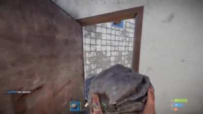 Nowhere is safe in rust, even the bathroom.