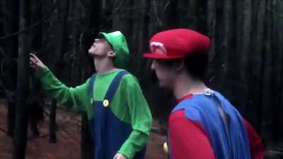 A scene from the upcoming Mario movie
