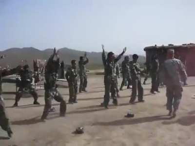 US military attempting to train the Afghan soldiers that were supposed to protect Afghanistan from the Taliban. The Taliban has now seized control of every major city across the country. I wonder why.