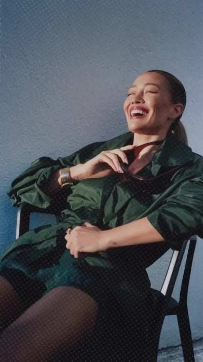 'Why not go behind the scenes with Hilary at her Glamour cover shoot?' - IG February 2026