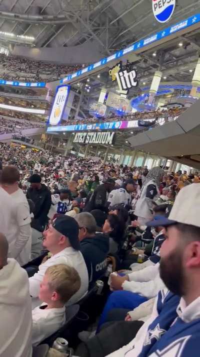 Cowboys fans leaving the game early 