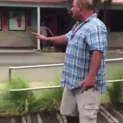 Cops struggle to take a large dude
