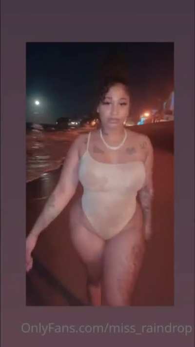 Walking on the beach