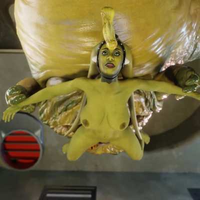 The Twi'lek Slave Oola gets relished by Jabba (PN34)