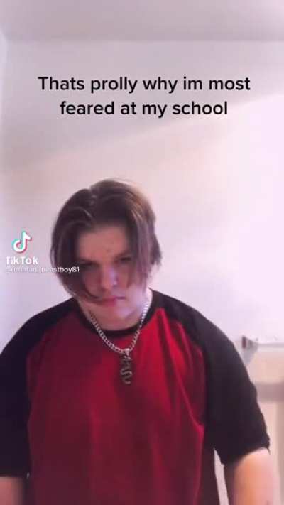 Real cringe for once from a guy who goes to my school. Spoiler, he isn’t feared at all lmao.