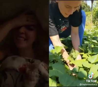 When you are an innocent angel that grows veggies that are So Big and So Deep 😂